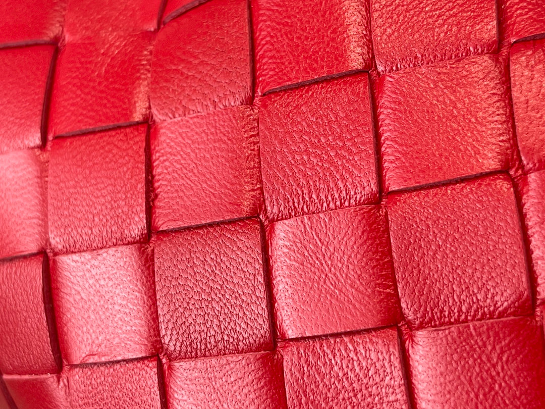 MINI JODIE 27 IN RED LAMBSKIN