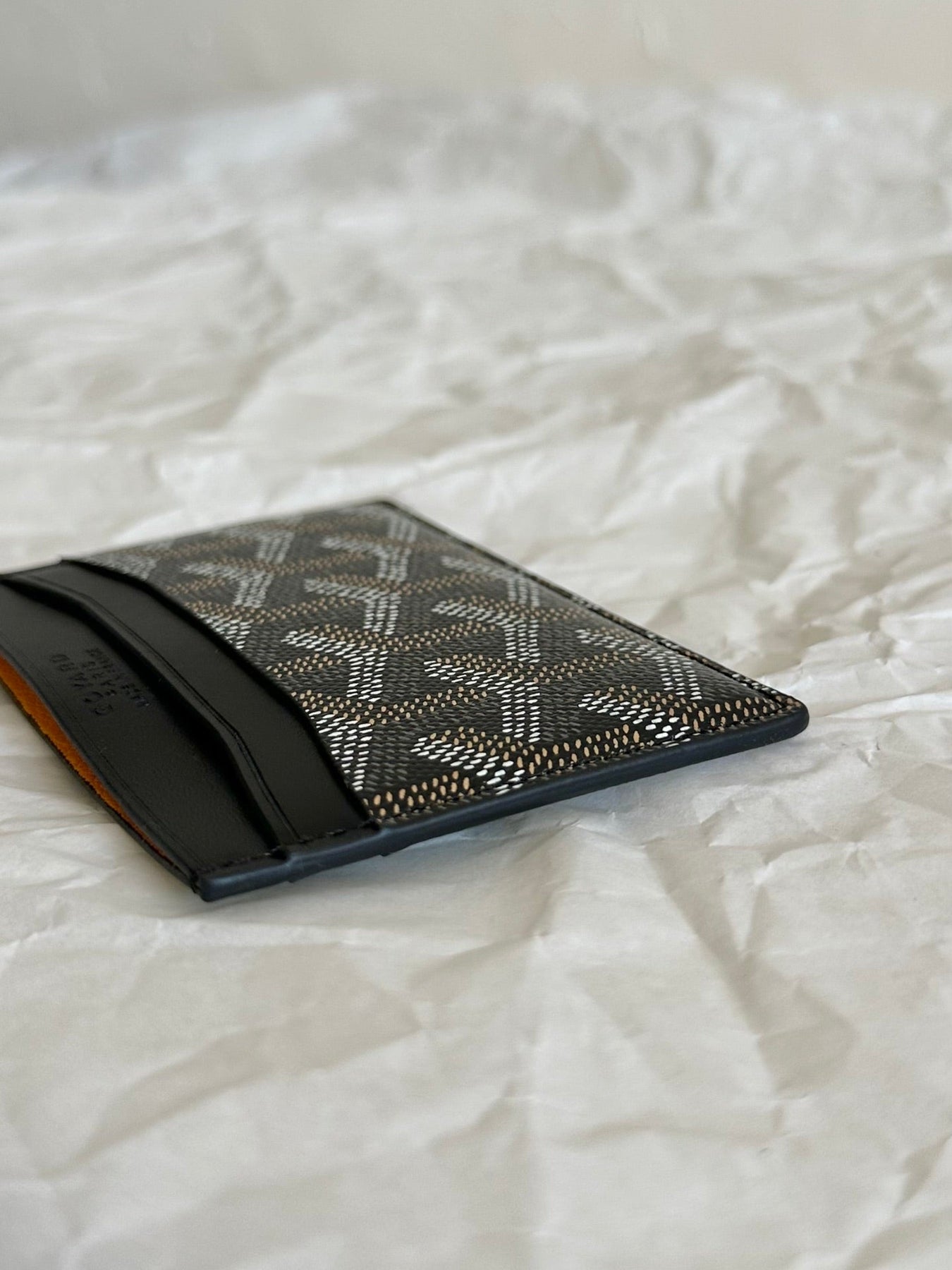 SAINT-SULPICE CARD WALLET 10 IN BLACK GOYARDINE CANVAS