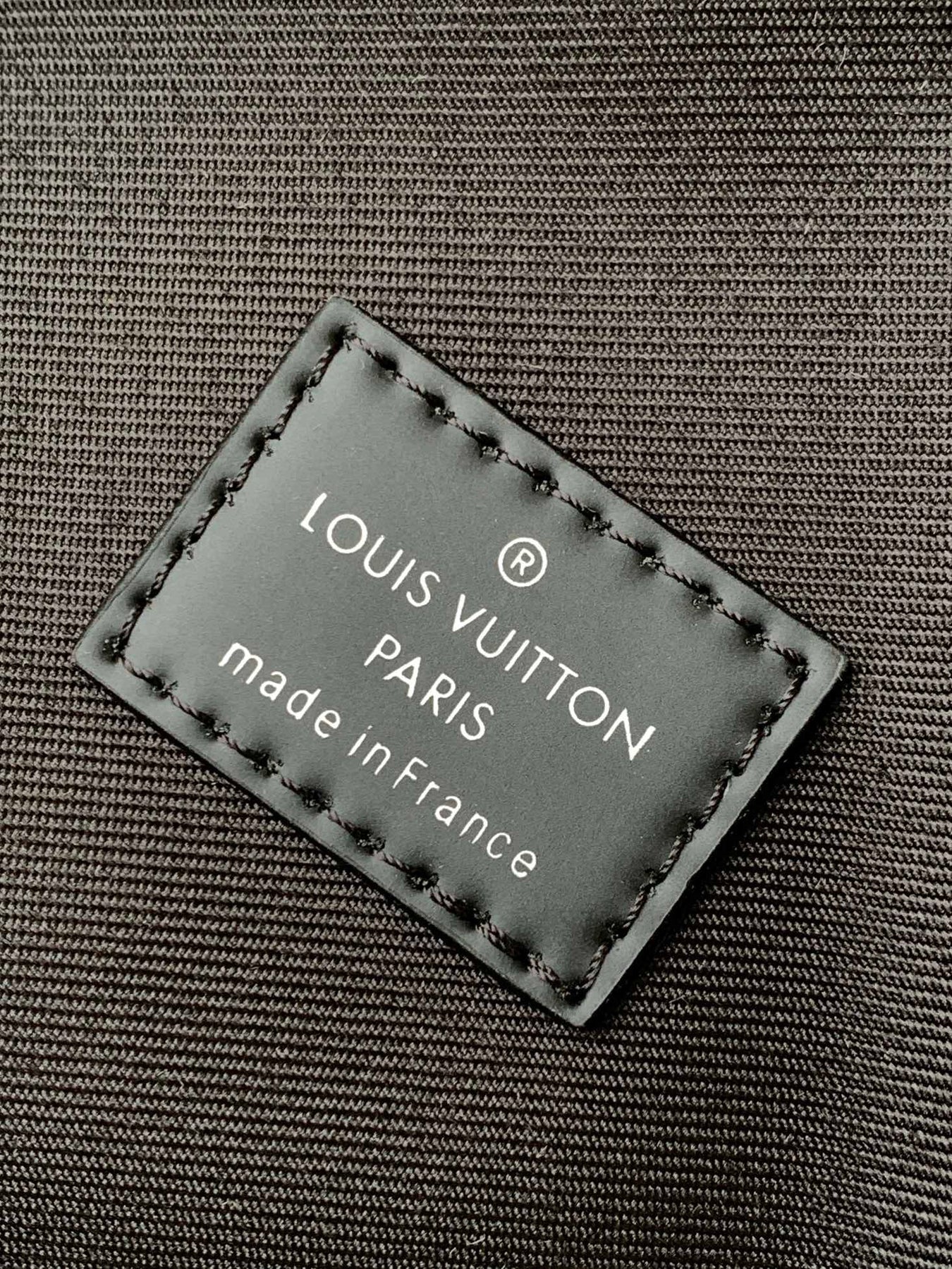 DAMIER CAMPUS BACKPACK 39 IN BLACK CALFSKIN AND CANVAS