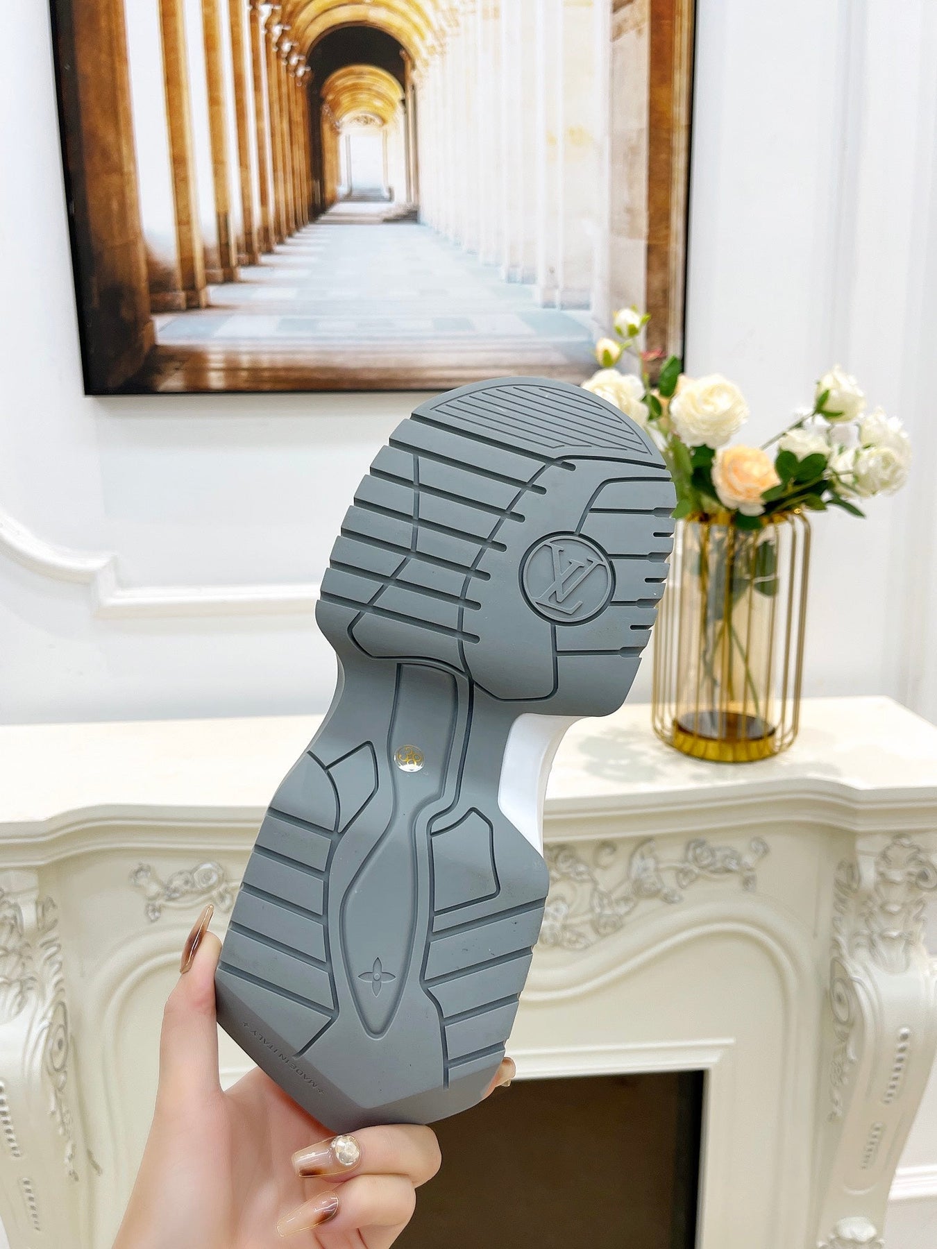 LV ARCHLIGHT 2.0 PLATFORM SNEAKER IN WHITE MIX BROWN MIX OF MATERIALS