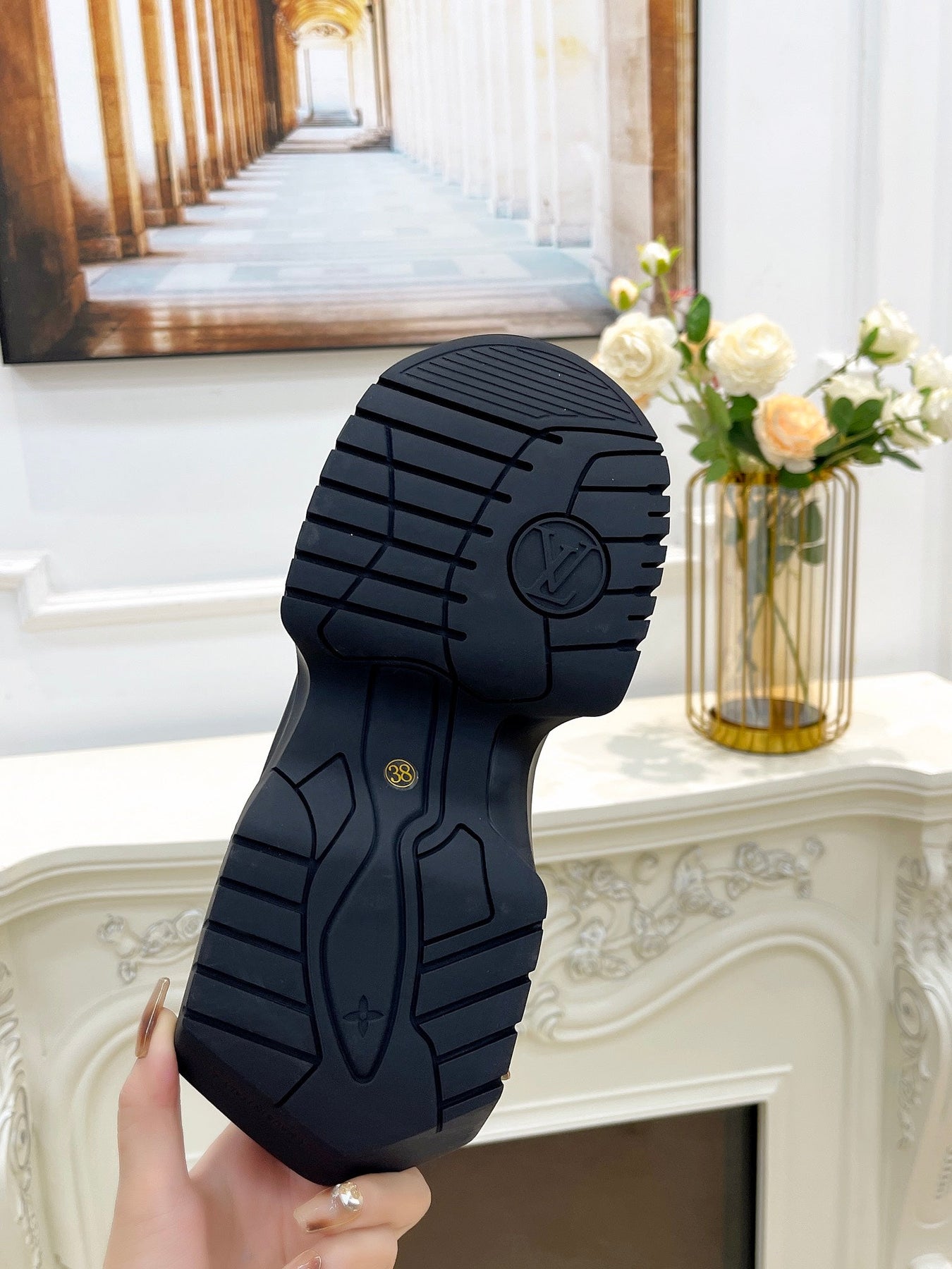 LV ARCHLIGHT 2.0 PLATFORM SNEAKER IN BLACK MIX OF MATERIALS