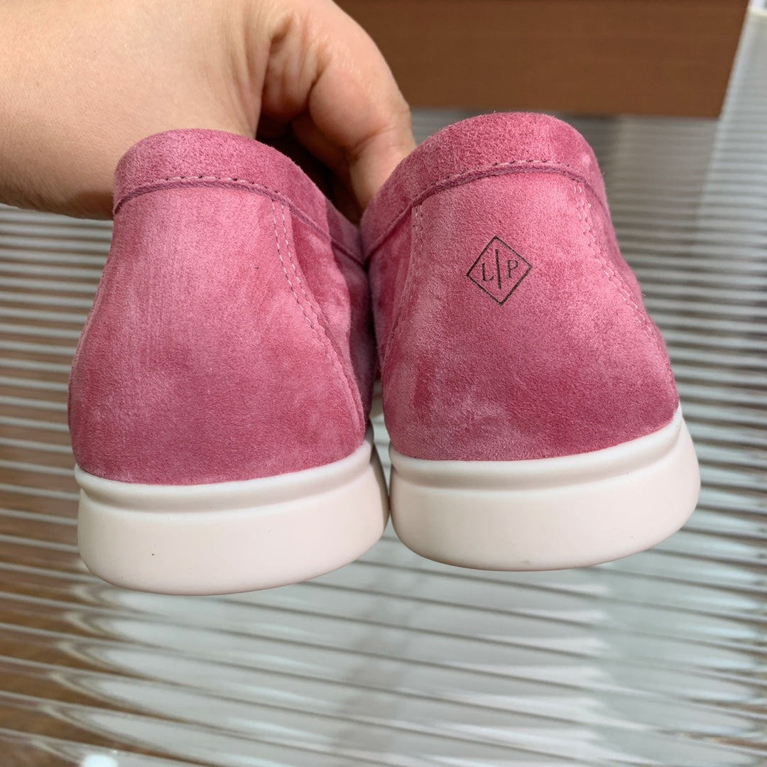 LP SUMMER WALK TASSELS LOAFERS BARBIE PINK SUEDE