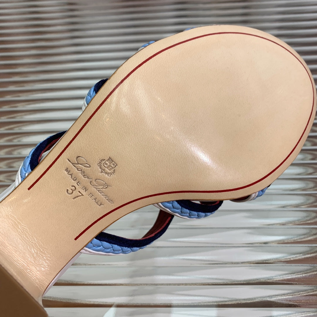 LP SPRIGHTLY CHARMS MID-SANDAL SKY CALFSKIN