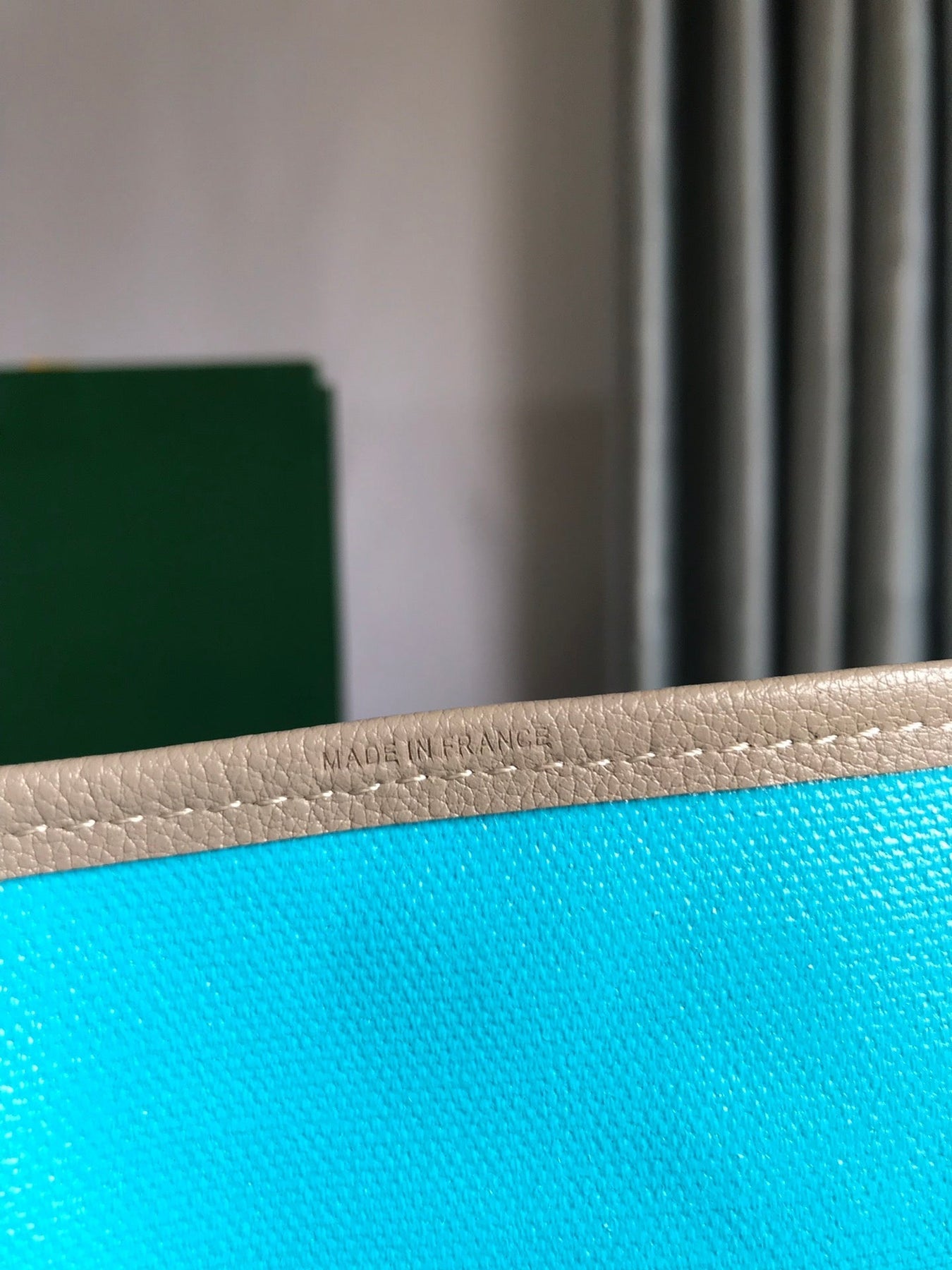 SAINT LOUIS PM 34 IN GREY MIX BLUE GOYARDINE CANVAS AND CALFSKIN