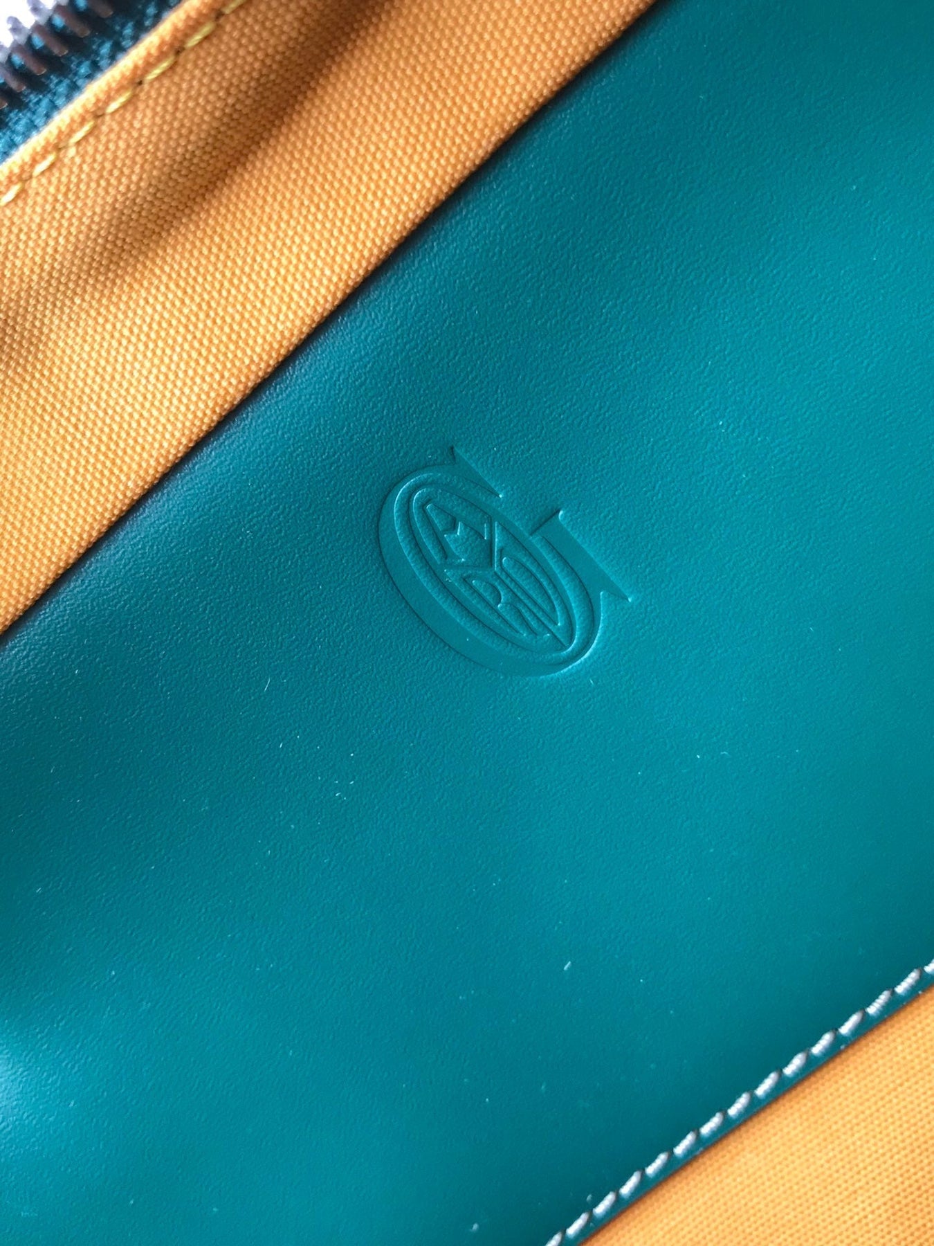 AMBASSADE DOCUMENT CASE 35 IN GREEN GOYARDINE CANVAS