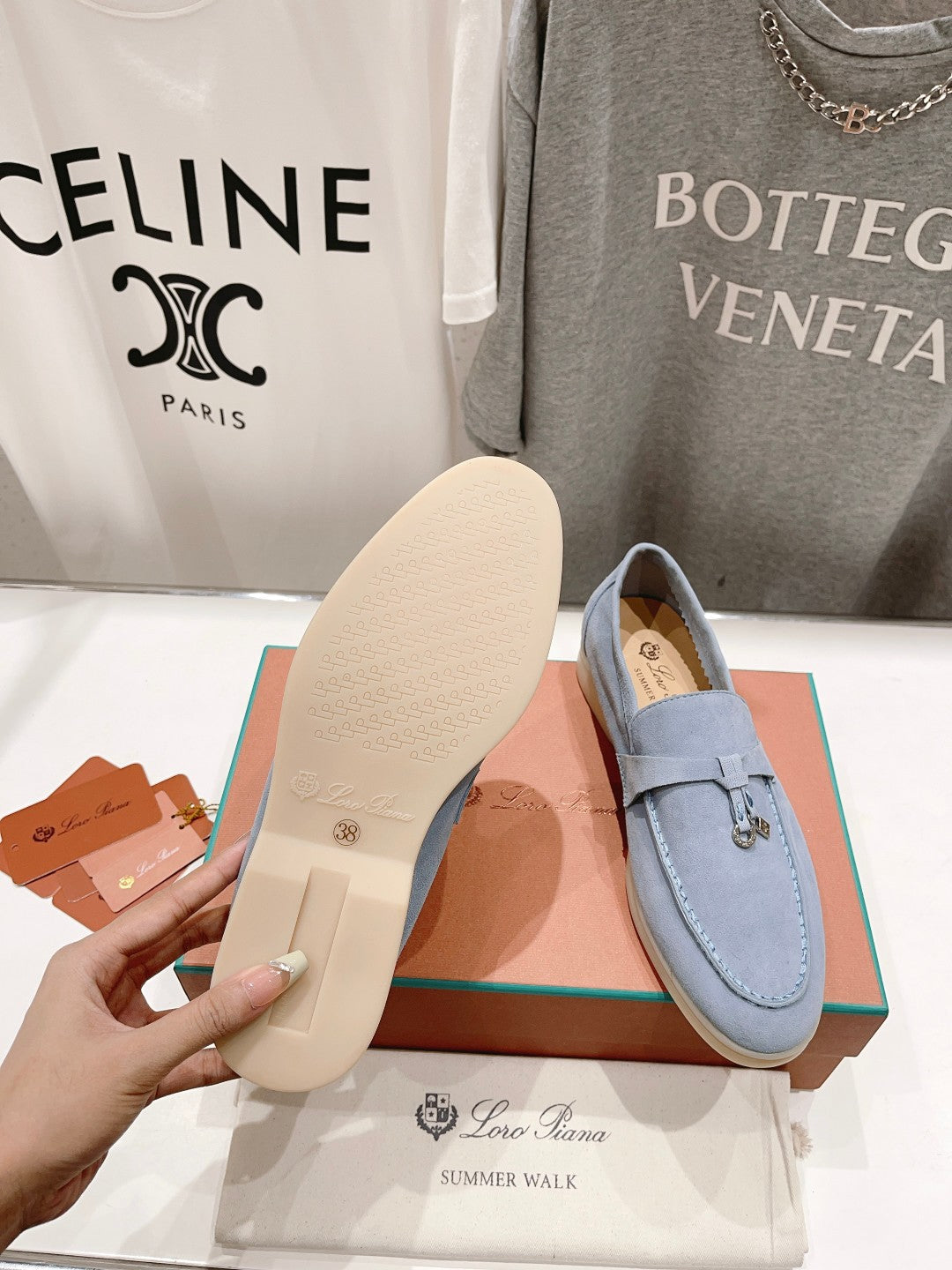 LP SUMMER CHARMS WALK LOAFERS SAPPHIRE SUEDE