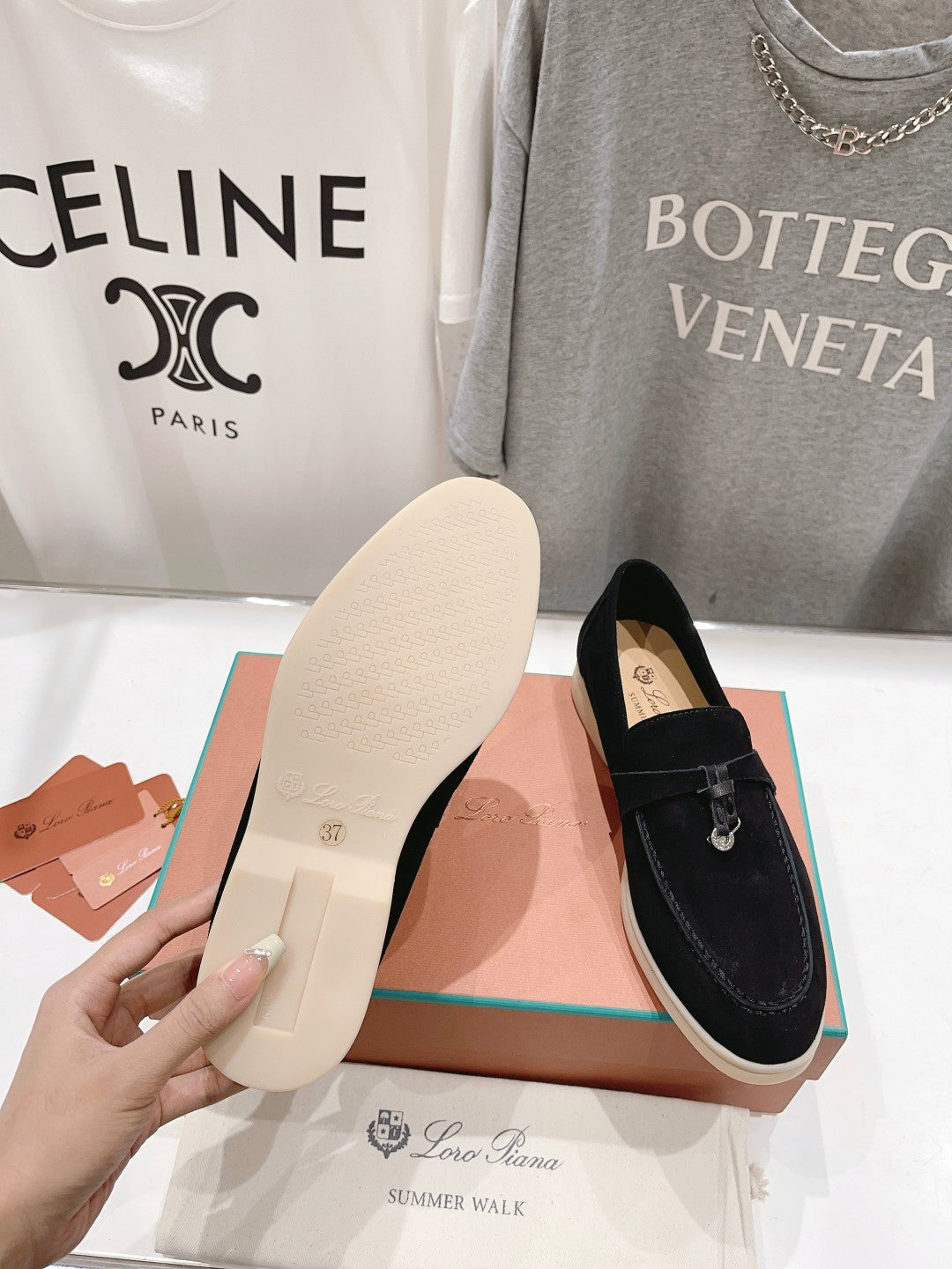 LP SUMMER CHARMS WALK LOAFERS BLACK SUEDE