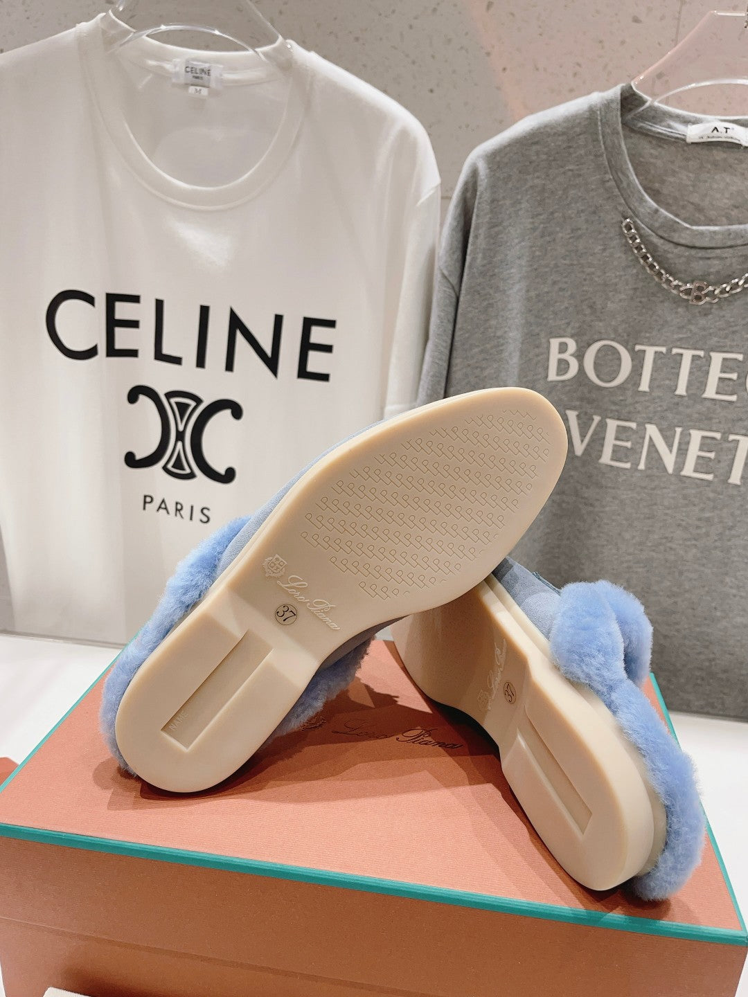 LP CHARMS WALK BABOUCHE LOAFERS SAPPHIRE FLEECE