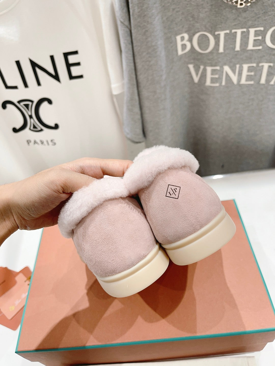 LP SUMMER CHARMS WALK LOAFERS LIGHT PINK FLEECE