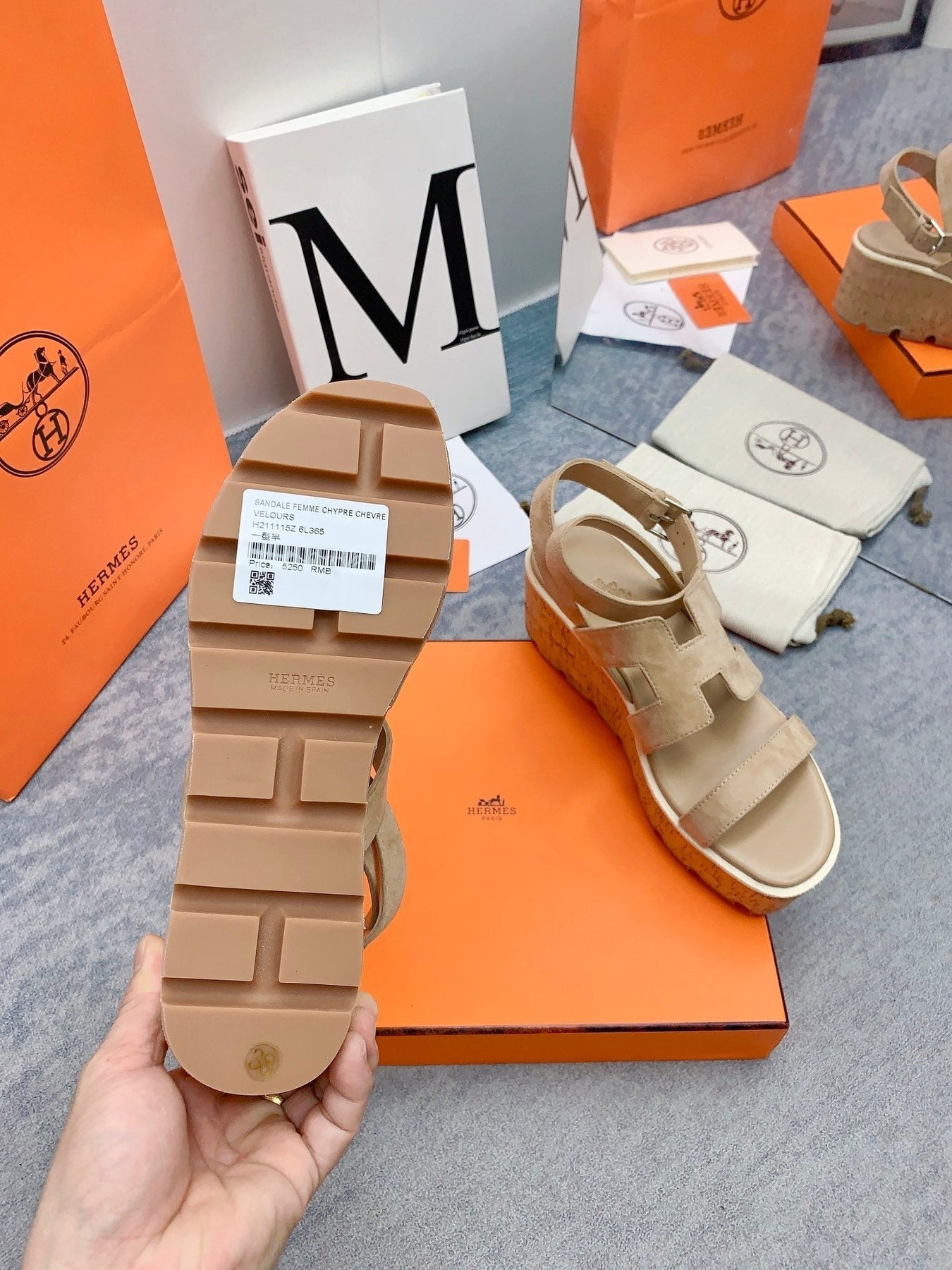 HAVANE 30 SANDAL IN TORTILLA BROWN SUEDE