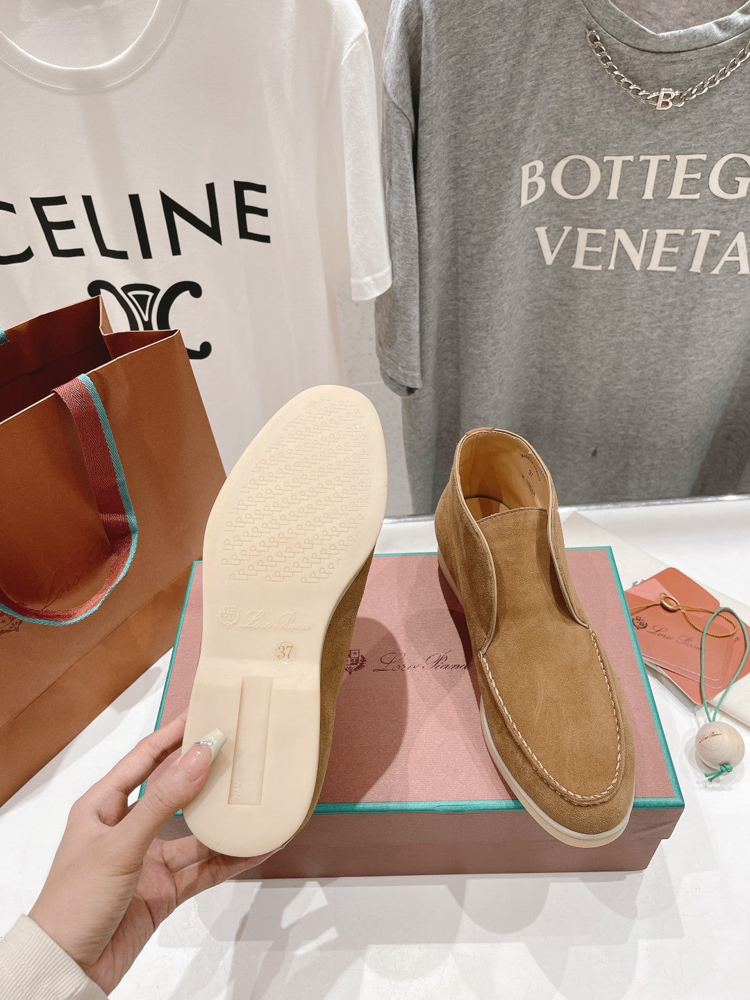 LP HIGH TOP OPEN WALK LOAFERS CAMEL SUEDE