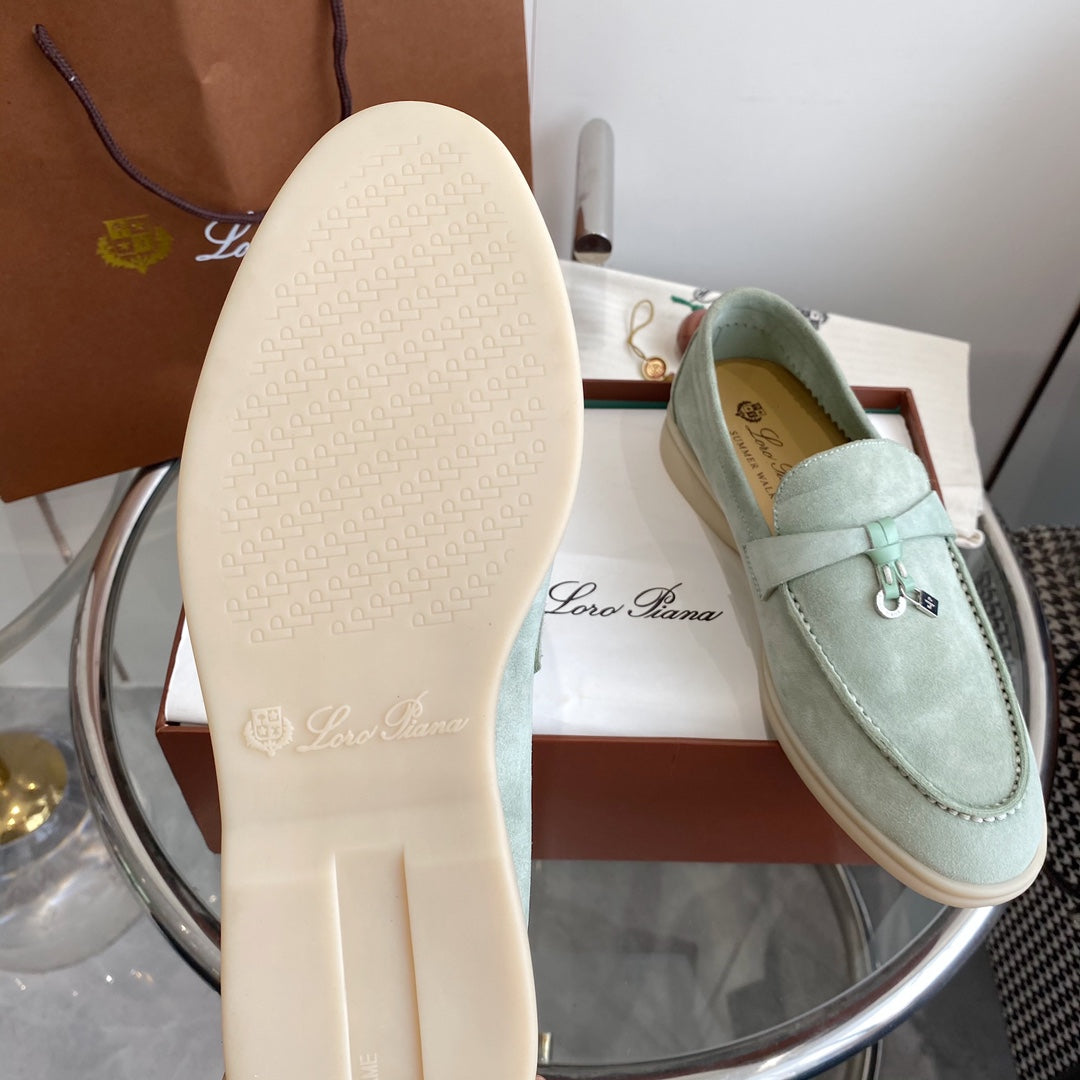 LP SUMMER CHARMS WALK LOAFERS LIGHT BLUE SUEDE