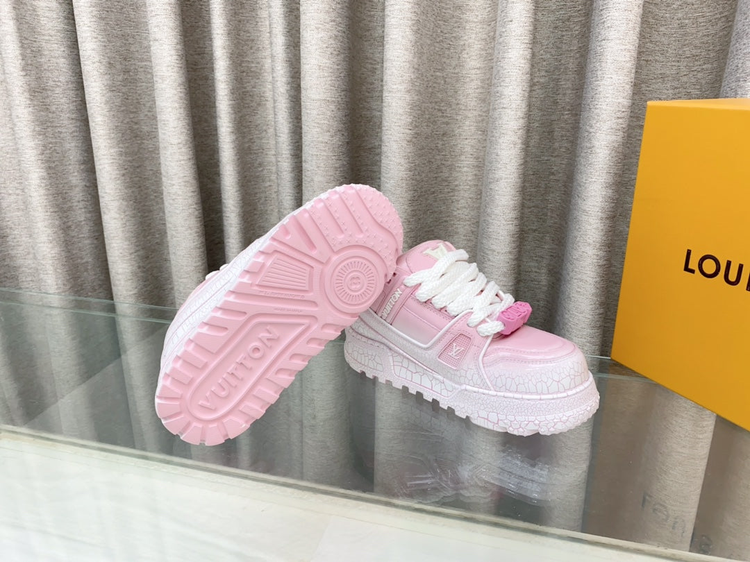 LV TRAINER PANG DING IN BABY PINK CALFSKIN