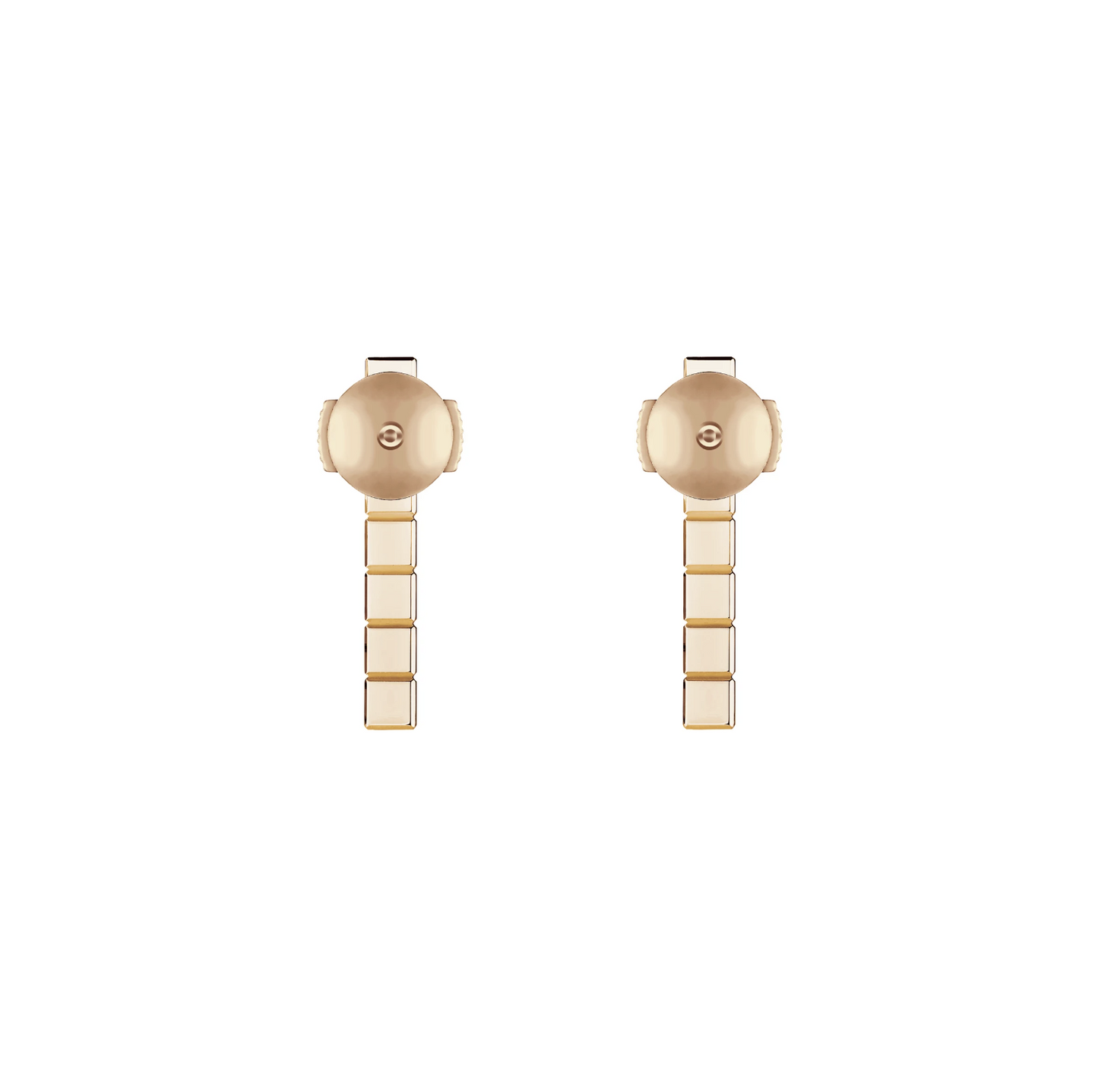 ICE CUBE PINK GOLD DIAMONDS EARRINGS