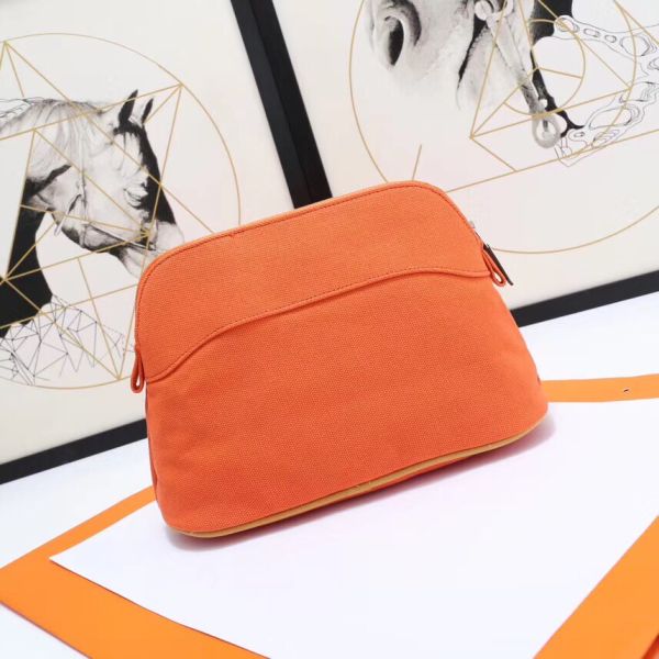 HERM Medium Bolide Travel Case In Orange Cotton