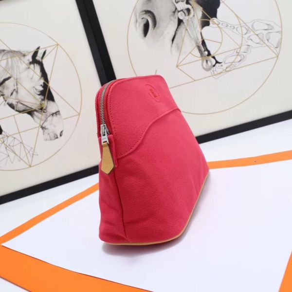 HERM Medium Bolide Travel Case In Red Cotton