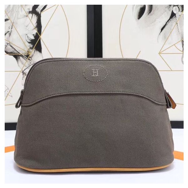 HERM Medium Bolide Travel Case In Taupe Cotton