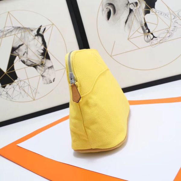 HERM Medium Bolide Travel Case In Yellow Cotton