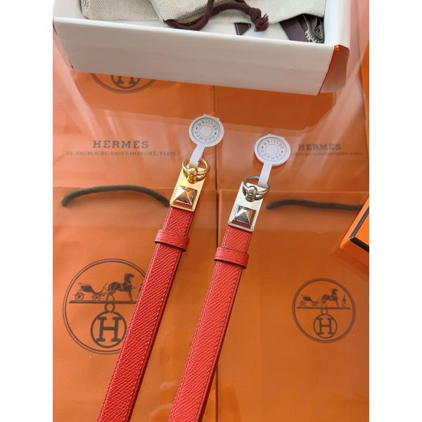 HERM Rivale 18 Belt in Red Epsom Calfskin