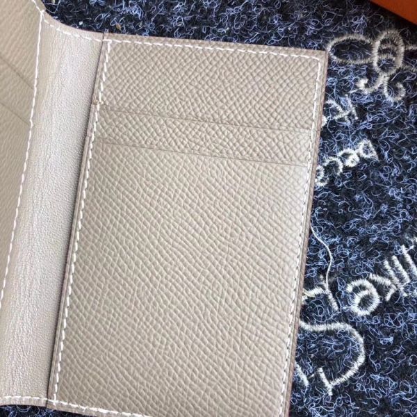 HERM MC² Euclide Card Holder In Taupe Epsom Leather