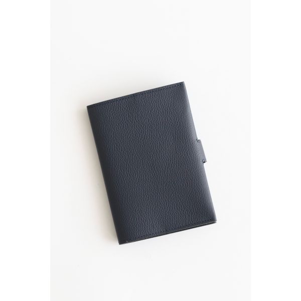 HERM R.M.S Passport Holder in Blue Nuit Evercolor Calfskin