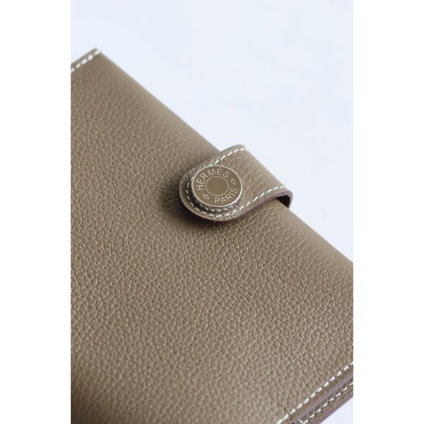 HERM R.M.S Passport Holder in Taupe Evercolor Calfskin