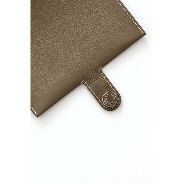 HERM R.M.S Passport Holder in Taupe Evercolor Calfskin