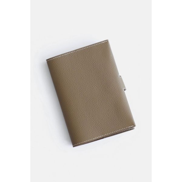 HERM R.M.S Passport Holder in Taupe Evercolor Calfskin