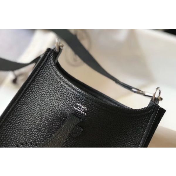 HERM Evelyne III TPM Bag In Black Clemence Leather