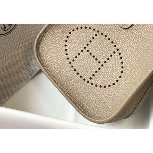 HERM Evelyne III TPM Bag In Tourterelle Clemence Leather