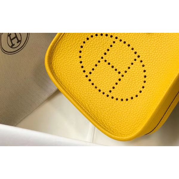 HERM Evelyne III TPM Bag In Yellow Clemence Leather