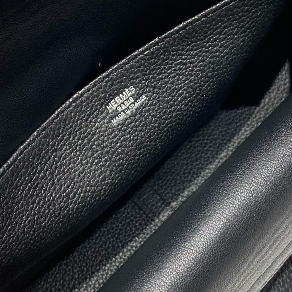 HERM Halzan 25 Bag in Black Clemence Leather