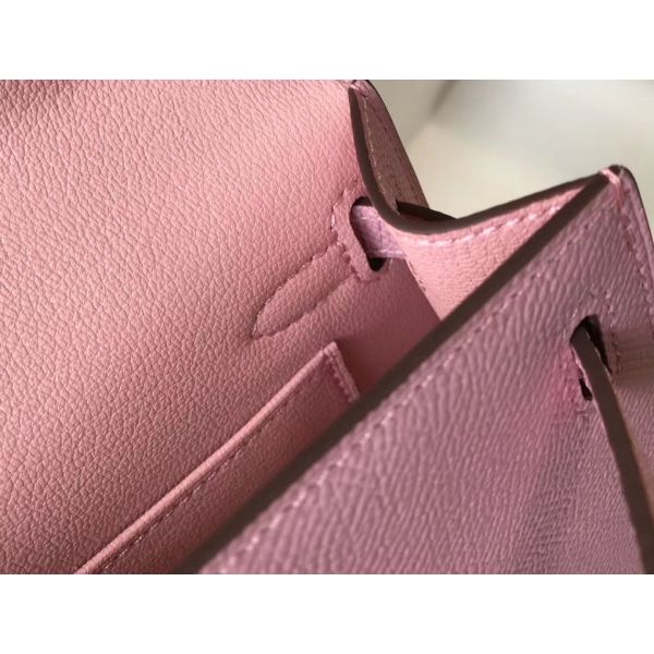 HERM Kelly Mini II Bag In Mauve Sylvestre Epsom Leather GHW