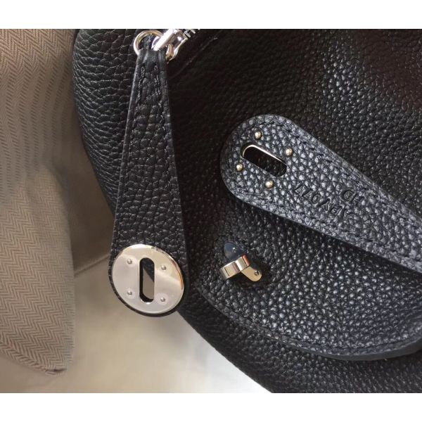 HERM Lindy Mini Bag In Black Clemence Leather GHW