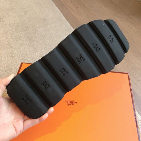 HERM Men's Impulse Sneakers in White Fabric and Leather