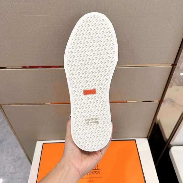 HERM Men's Get Sneakers in Beige Suede Leather