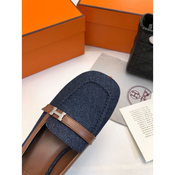 HERM Infinie 50 Slingback Pumps in Denim