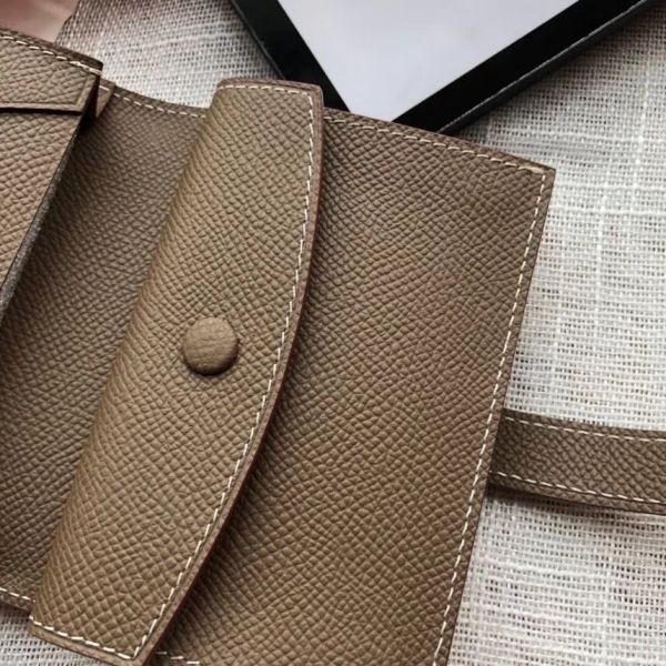HERM Bearn Mini Wallet In Taupe Epsom Leather