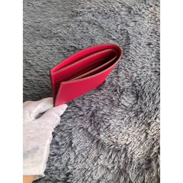 HERM Rose Red MC² Copernic Compact Wallet