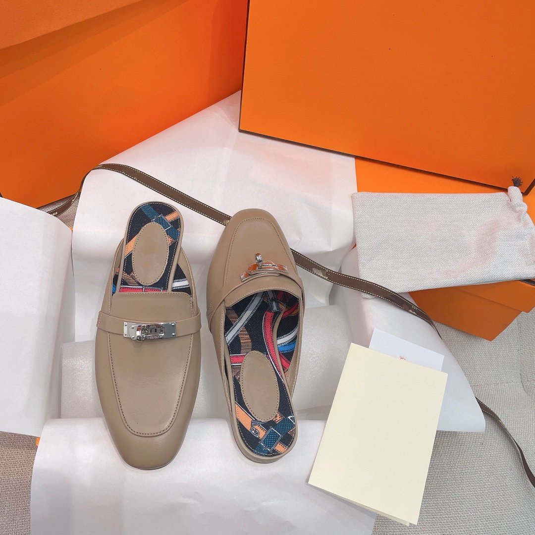 OZ Mule Brown Calfskin