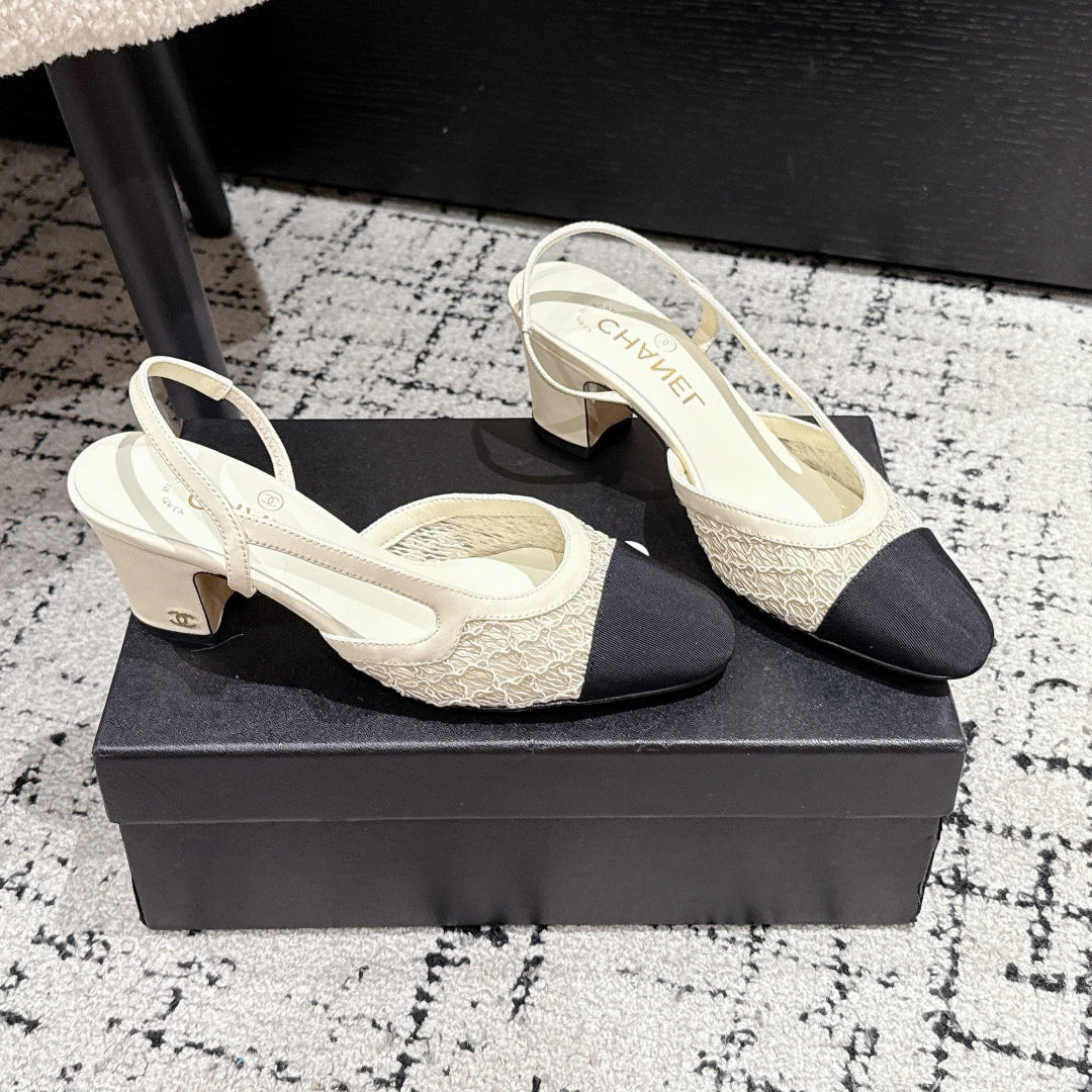 DIOR BACK-STRAP SANDALS 25S IN MULTICOLOR FABRIC AND CALFSKIN WITH GOLD HARDWARE main image 1