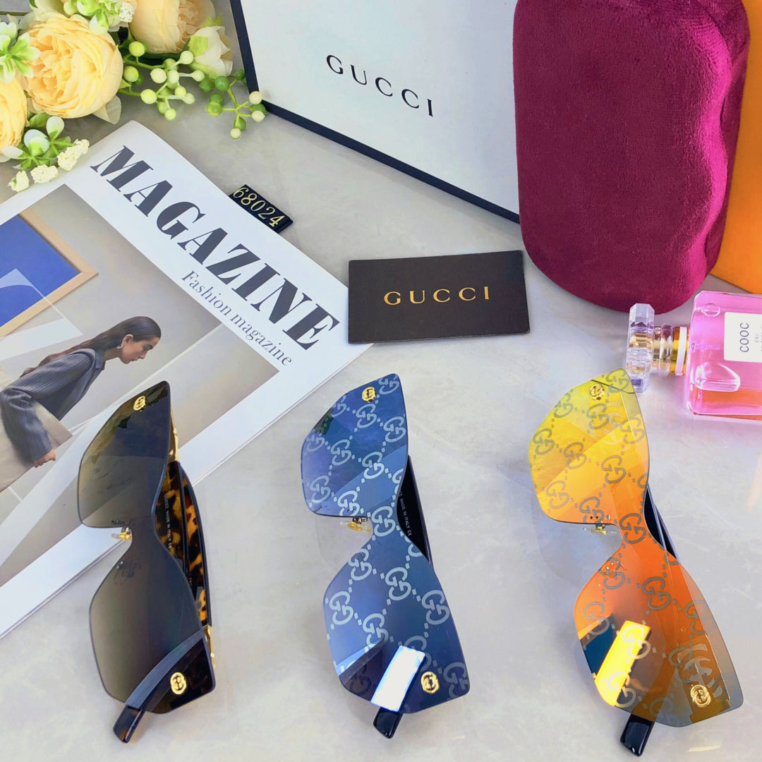 MIRRORED BUTTERFLY FRAME SUNGLASSES 571497 IN ACETATE EMBOSSED LOGO