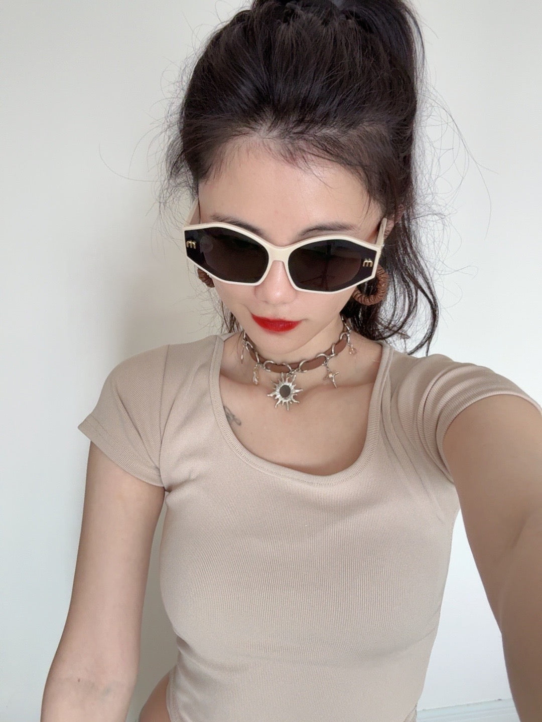 LOGO SUNGLASSES M7232 IN ACETATE