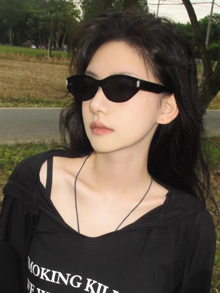 OVAL FRAME SUNGLASSES G0111 IN ACETATE