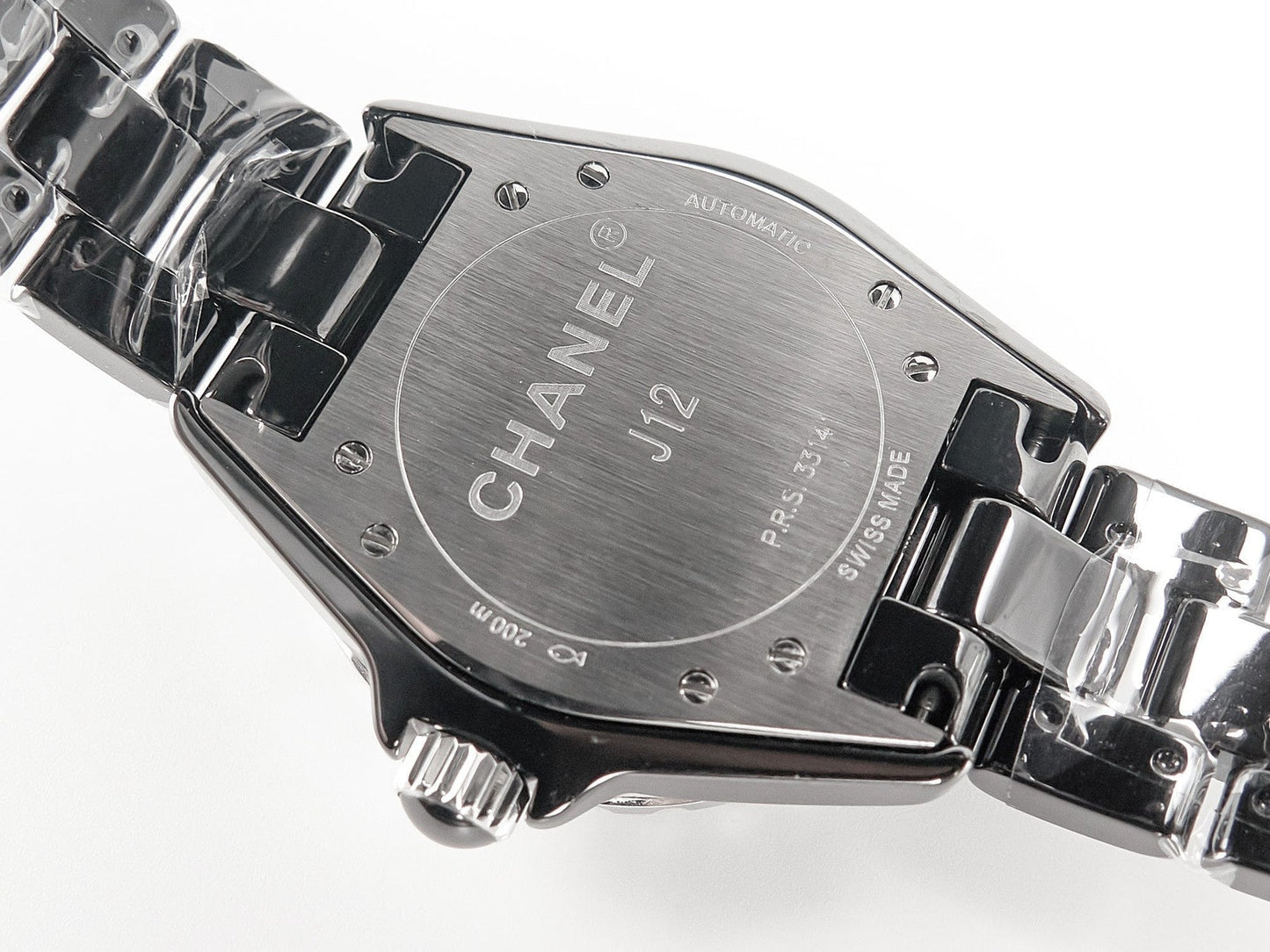 J12 Automatic Black Ceramic Black Numerals Black Dial Black Steel Hands