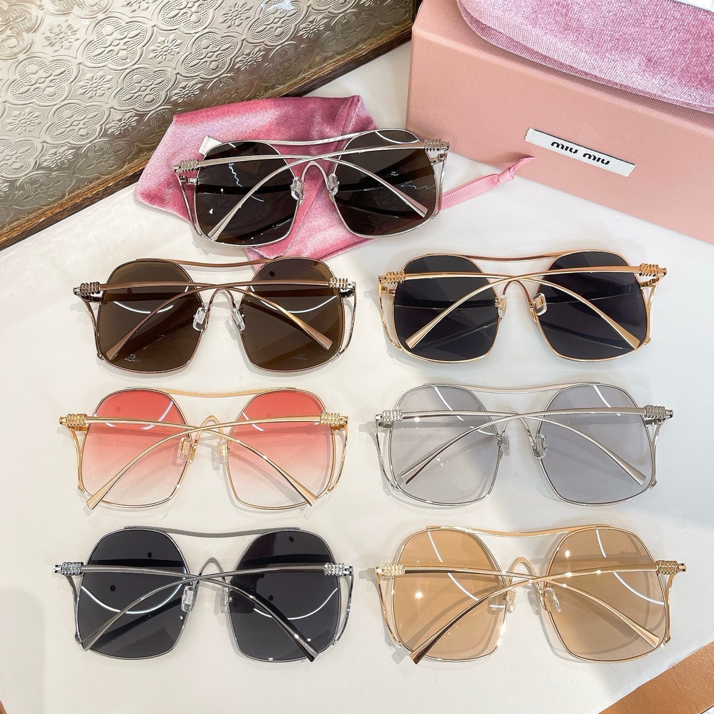 LOGO SUNGLASSES MUA58 IN METAL