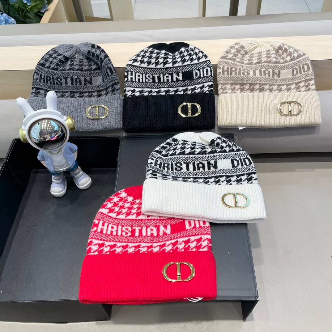 KNITTED BEANIE HAT IN GRAY CASHMERE WOOL 422482