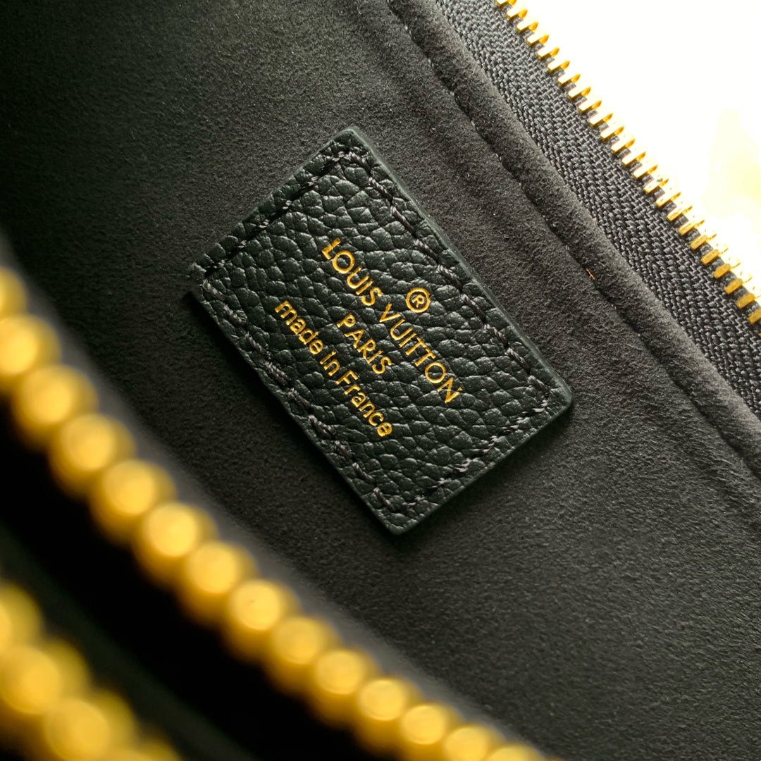 LIV POCHETTE BAG 24 IN BLACK MONOGRAM EMPREINTE LEATHER