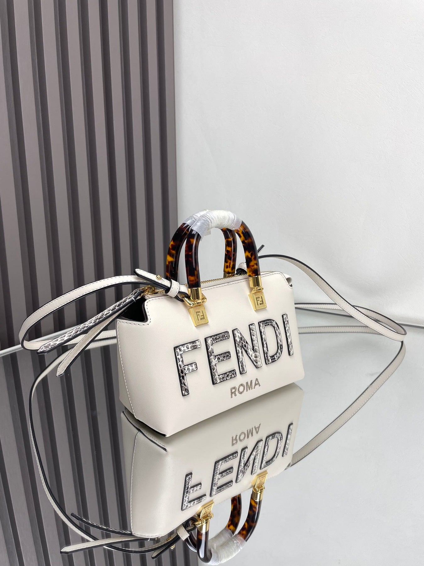 BY THE WAY MINI 18 IN WHITE LAMBSKIN GOLD HARDWARE