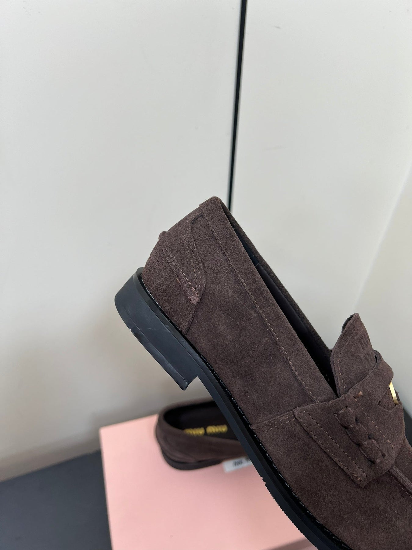 PENNY LOAFERS IN CHOCOLATE SUEDE